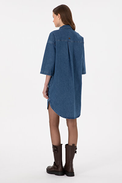 U.S. Polo Assn. Kadın Mavi Jean Elbise 50291135-DN0022
