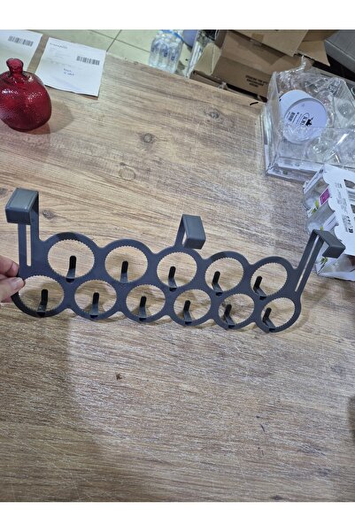 Morza 10 ad askılı Plastik Kapı Arkası Askılık GRİ-2 Adet