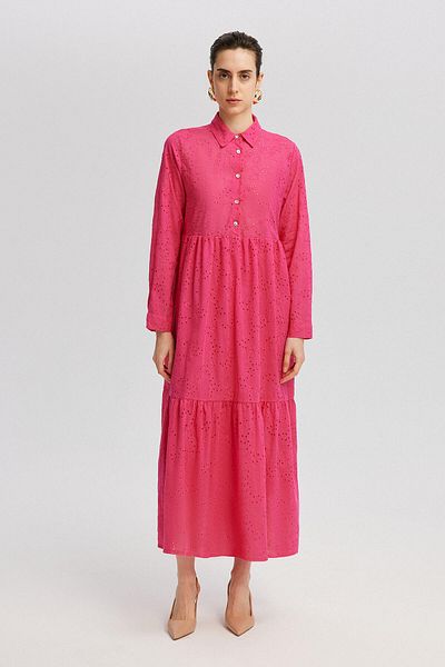 Touché Privé Scalloped Shirt Collar Dress