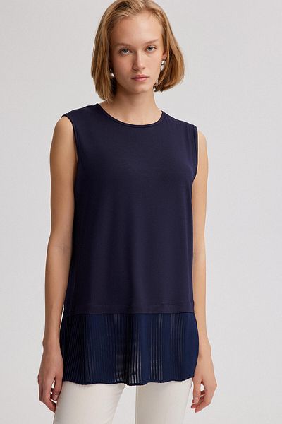 Touché Privé Lined Pleated Tunic