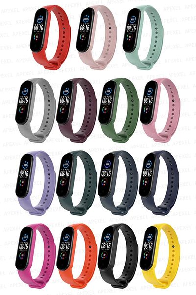 PUFWİN مجموعة أحزمة متوافقة مع Mi Band 5 و6 مكونة من 15 قطعة