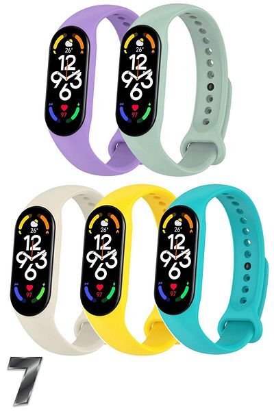 PUFWİN مجموعة Xiaomi Mi Band 7 المتوافقة مع 5 نطاقات