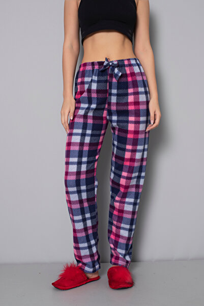 Özlem & Donex Vastag polár szövet rugalmas derékú női pizsama alsó