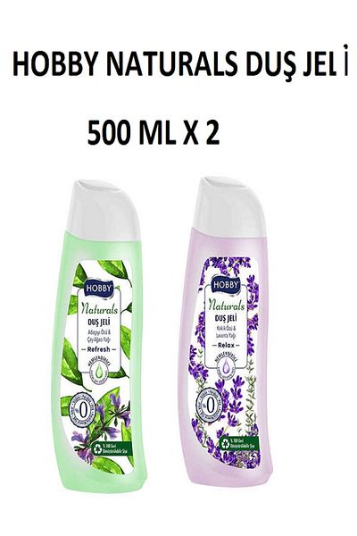 Hobby Naturals Shower Gels (Alcohol, Paraben, Silicon Free) 500 ml X 2