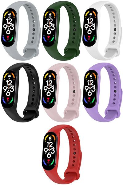 APEXEL Xiaomi Mi Band 7 Compatible Silicone Band Set of 7