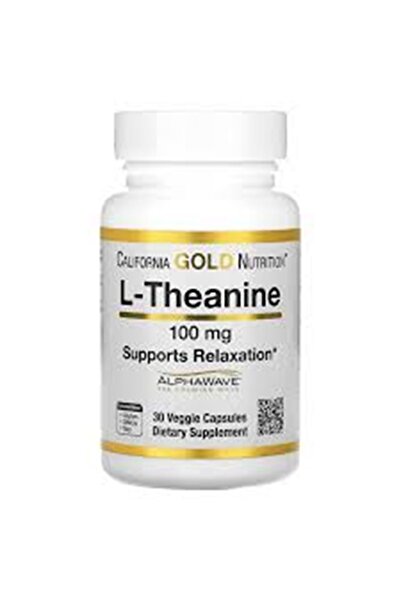 California Gold Nutrition , L-theanine, Featuring Alphawave, 100 Mg, 30 Veggi...