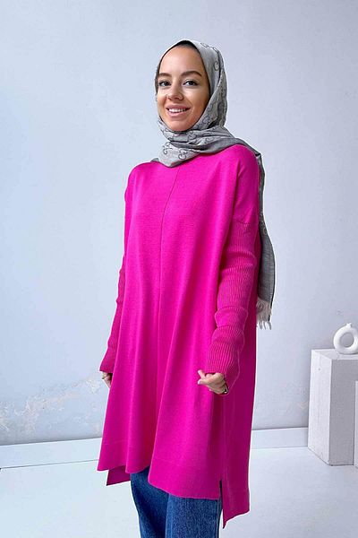 Ka Hijab Mira Mercerized Hijab Tunic - Fuchsia