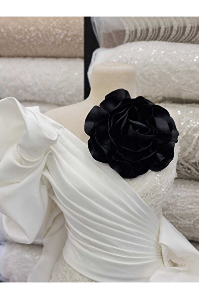 Esteks Dantel ve Tekstil Aksesuarları Iğneli Yaka Çiçeği Broş Kumaş Çiçek Gül...