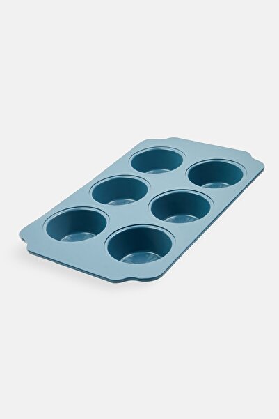 Cook With Color 6 Cup Muffin And Cupcake Pan, Blue