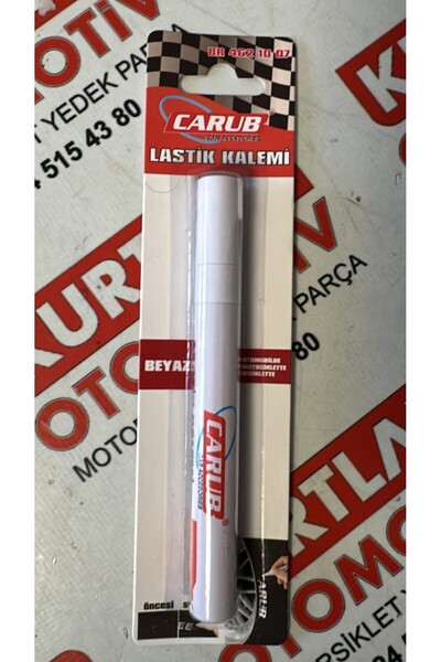 MTO Beyaz Su Geçirmez Lastik Yazı Kalemi