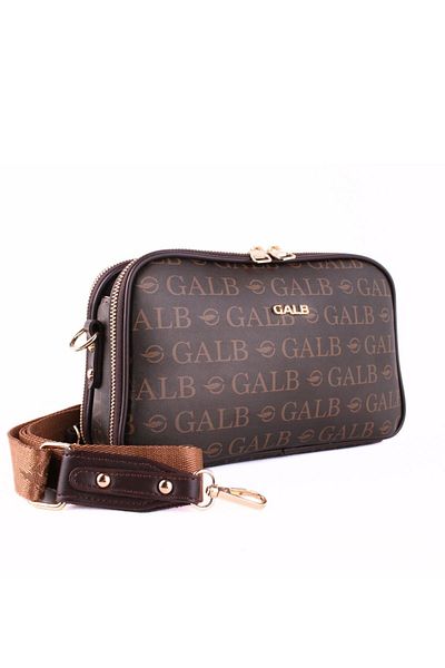 GALB LEATHER Women's Shoulder Bag with Wallet and Gift, 5 Compartments, Wide Strap, Suitable for Daily Use, Price