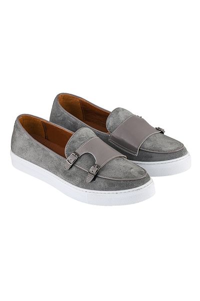 NOOSY Genuine Leather Gray Men's Sneaker