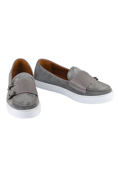 NOOSY Genuine Leather Gray Men's Sneaker