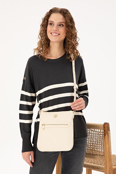 U.S. Polo Assn. Women's Cream Cross Bag 50300314 -Vr071