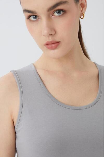 Almila Cotton Sleeveless U Neck Women's Bodysuit - Lycra, Bodysuit 2049 T-Shirt