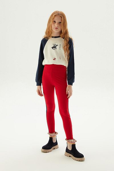 Beverly Hills Polo Club Bg Store Girl's Red Tights 23Pfwbhg205