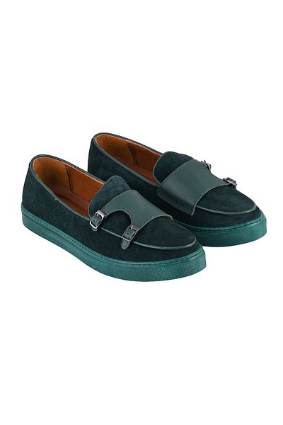 NOOSY Genuine Leather Green Men's Sneaker