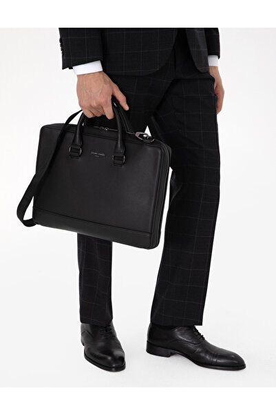 Pierre Cardin حقيبة رجالية باللون الأسود 50296100-VR046