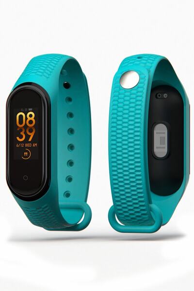 PUFWİN Xiaomi Mi Band 3/4 Balık Sırtı Silikon Kordon