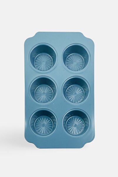 Cook With Color 6 Cup Muffin And Cupcake Pan, Blue
