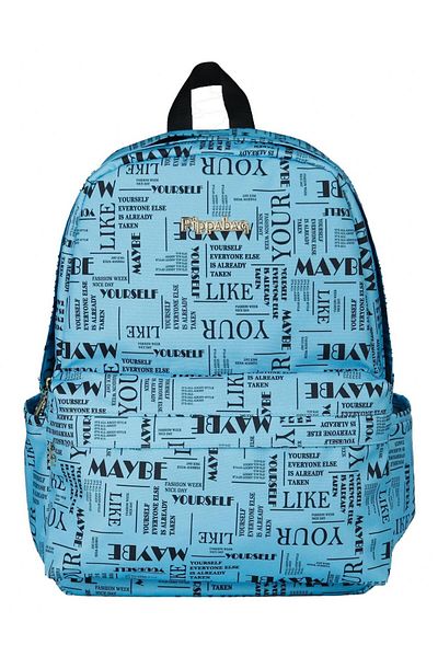 Pippa Maybe Light Blue School Travel & Casual Backpack with Laptop Compartment - Women