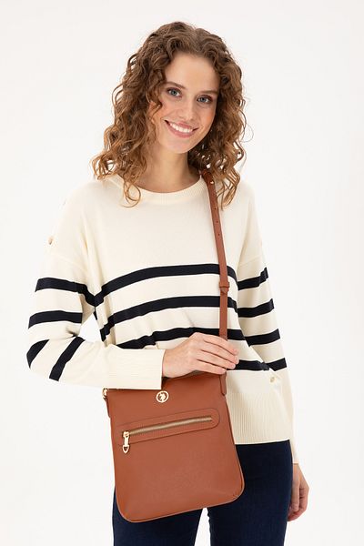 U.S. Polo Assn. Women's Tan Crossbody Bag 50300314 -Vr099