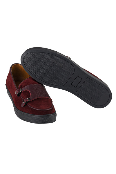 NOOSY Ανδρικό αθλητικό παπούτσι Claret Red από γνήσιο δέρμα