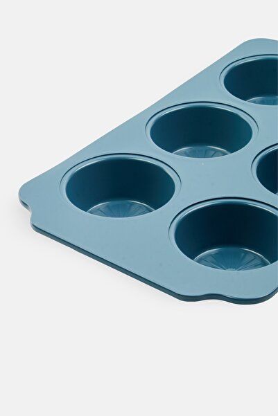 Cook With Color 6 Cup Muffin And Cupcake Pan, Blue