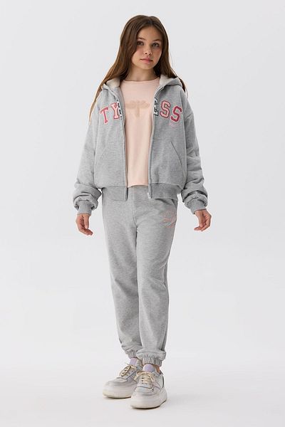 Tyess Pantaloni de sport gri pentru fete Bg Store