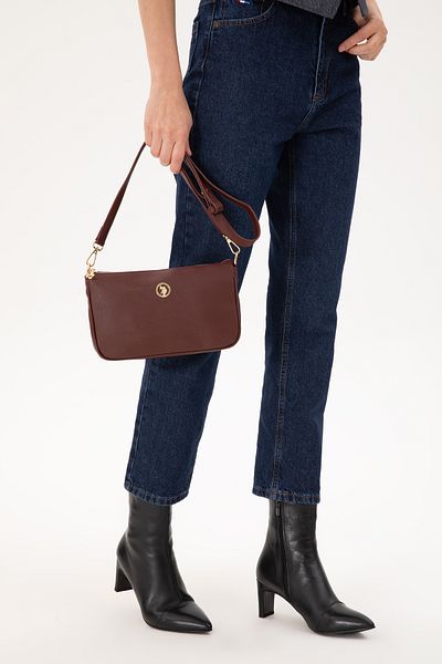 U.S. Polo Assn. Women's Burgundy Crossbody Bag 50300286 -Vr014