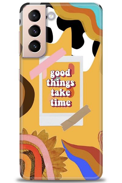 MRCİLETİSİM Vivo V30 Lite Case Hd Printed Case - Take Time