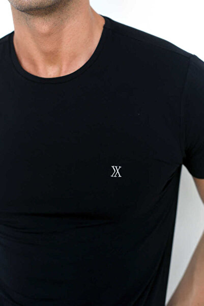 DOSXX 0 Collar Slim Fit Bamboo Men's T-shirt