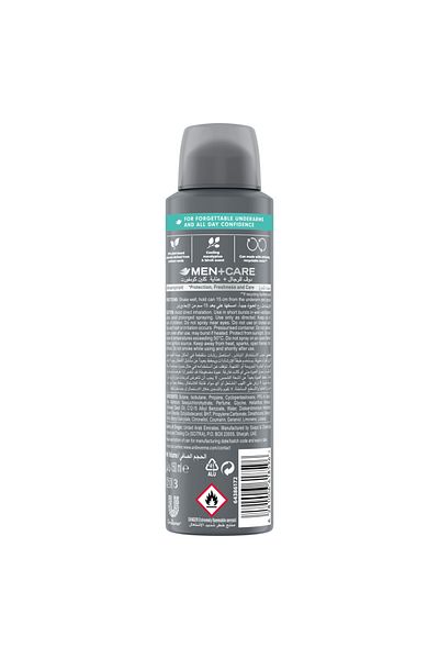 Dove Men Care Deodorant Spray, Eucalyptus & Birch, 72-Hour Protection, Plant-Based Moisturizer, 150ml
