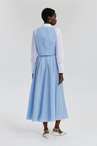 Touché Privé Set Gingham vesta a sukně