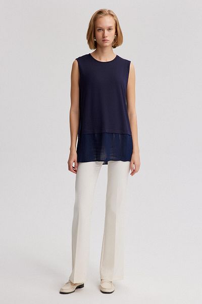 Touché Privé Lined Pleated Tunic