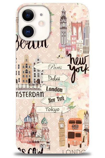 MRCİLETİSİM Oppo A3 Case Hd Printed Case - Berlin Set