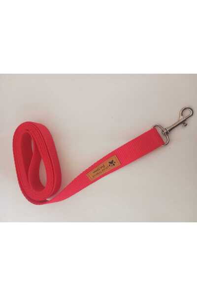 Loyal Friend Store köpek gezdirme (sevk) kayışı kırmızı 140cm uzunluk 2.5cm genişlik