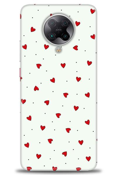 MRCİLETİSİM Xiaomi Poco F2 Pro Kılıf HD Baskılı Kılıf - Mini Mini Kalpler