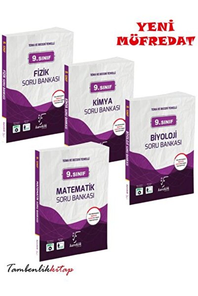 Karekök Yayınları 9.Sınıf Yeni Müfredat Sayısal Soru Bankası Seti (Matematik,...