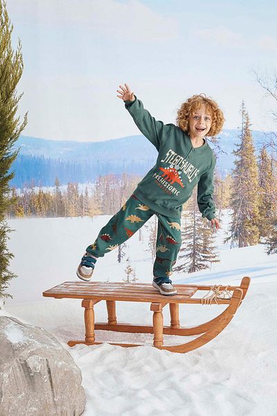Aydoğan Boy's Arda Interlock Çağla Pajama Set 1709