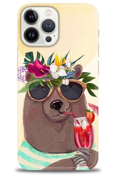 MRCİLETİSİM Tecno Spark 10 Pro Case Hd Printed Case - Enjoyable Bear + Full S...