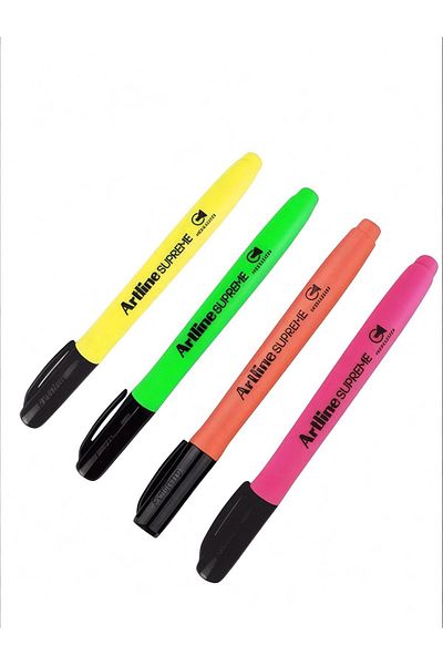 artline Supreme Highlighter Set of 4