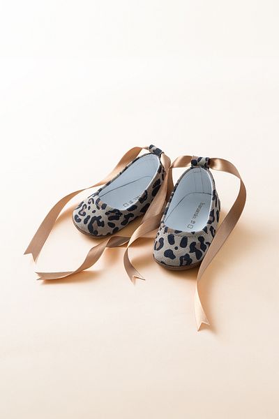 Banamio Diana Ribbon Genuine Leather Baby Ballerina Shoes
