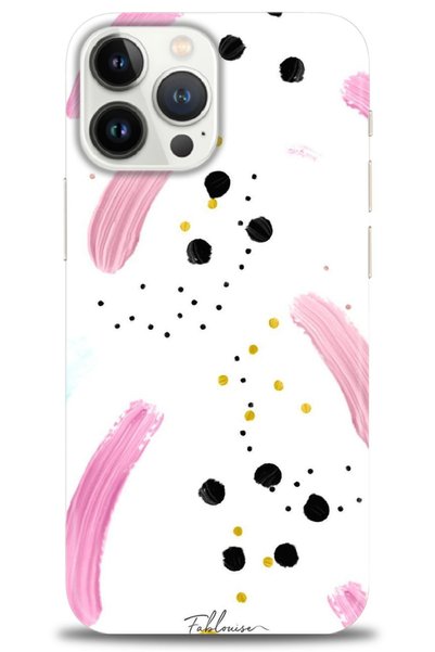 MRCİLETİSİM Tecno Spark 10 Pro Case Hd Printed Case - Pink and Speckles