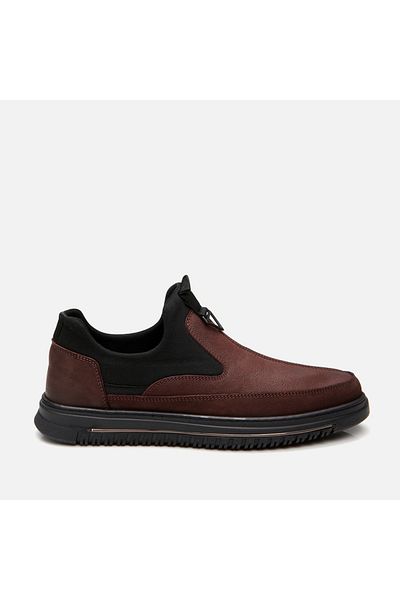 Hotiç Genuine Leather Brown Men's Casual Shoes