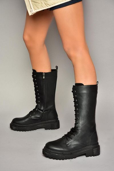 Fox Shoes T 239956009 Černé šněrovací boty