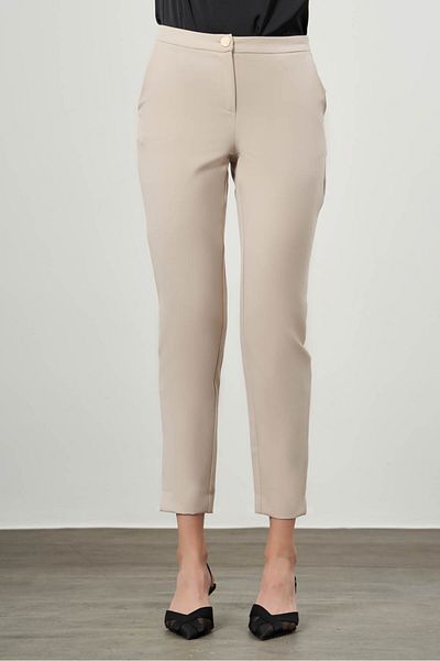 Mizalle Classic Bsc Beige Trousers