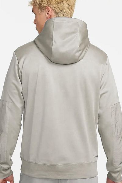 Nike Αθλητικά ρούχα Dri Fit Fleece Pullover Hoodie Ανδρικό φούτερ Ανδρικό φούτερ με κουκούλα μπεζ