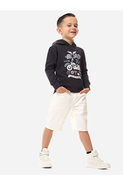 Victor and Jane By Styli Graphic Print Regular Fit Hoodie