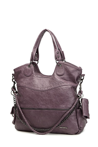 BARCELONA 21K Washed Leather Soft Women's Bag with Shoulder Strap 21-K Barcel...